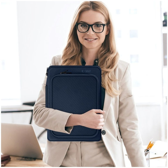 Puzdro na notebook Basic Bag 15-16, Navy Blue, Tech-Protect