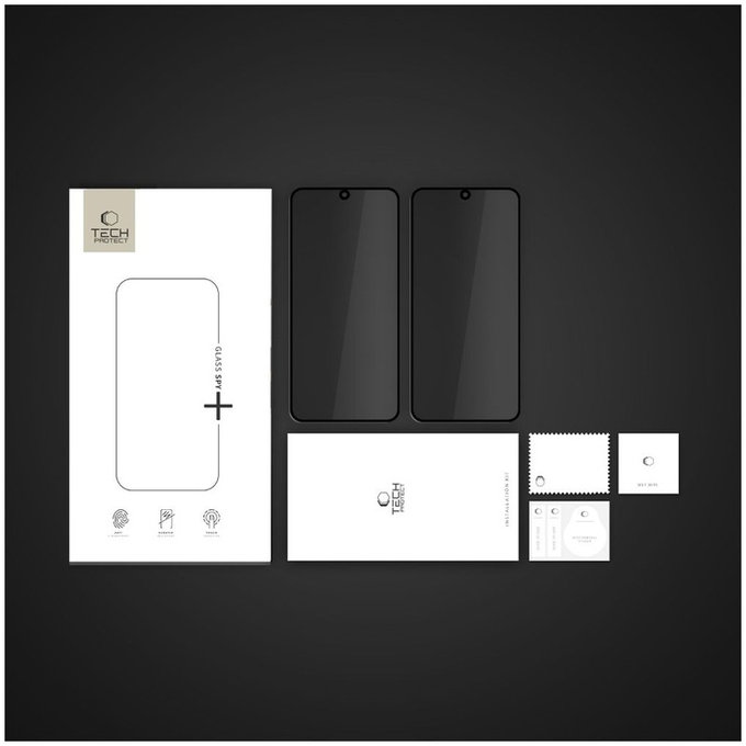 Privacy tvrdené sklo (2ks) Glass Spy+ pre Samsung A36 / A56 5G, privacy, Tech-Protect
