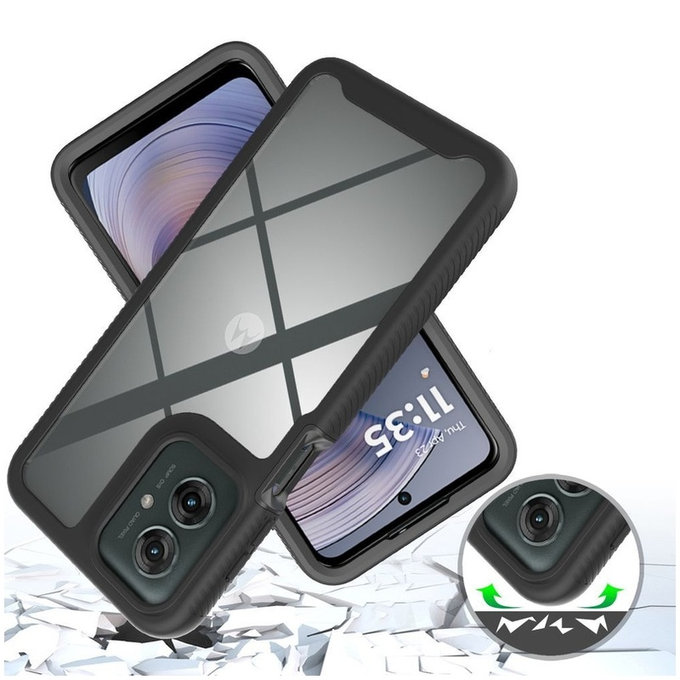 Puzdro Defense pre Motorola Moto G15 / G15 Power / G17 / G17 Power / G05 / E15, čierna, Tech-Protect