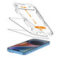 Tvrdené sklo (2ks) Quick Set+ pre iPhone 13 / 13 Pro / 14 / 16E / 17E, čierna, Tech-Protect