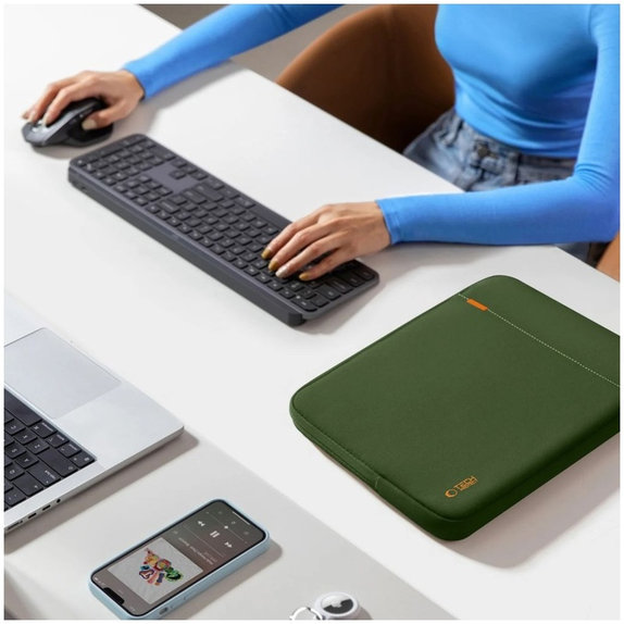 Puzdro na notebook Defender 15-16, Army Green, Tech-Protect