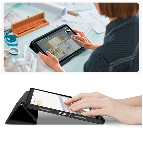 Puzdro Sc Pen pre Xiaomi Redmi Pad 2 11.0, čierna, Tech-Protect
