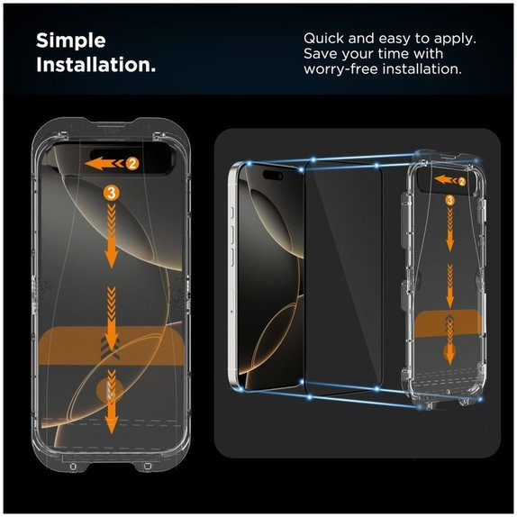 Tvrdené sklo (2ks) Quick Set+ pre iPhone 17, čierna, Tech-Protect