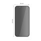 Privacy tvrdené sklo (2ks) Quick Set Spy+ pre iPhone 13 / 13 Pro / 14 / 16E / 17E, privacy, Tech-Protect