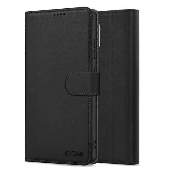 Puzdro Wallet pre Samsung S25 FE, čierna, Tech-Protect