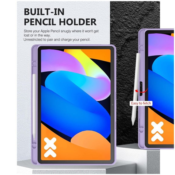 Puzdro Sc Pen pre Lenovo Idea Tab / K11 Gen 2 11.0 TB-336, fialová, Tech-Protect
