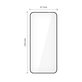 Tvrdené sklo (2ks) Glass Fit+ pre Motorola Edge 50 Neo / 60 Neo, čierna, Tech-Protect