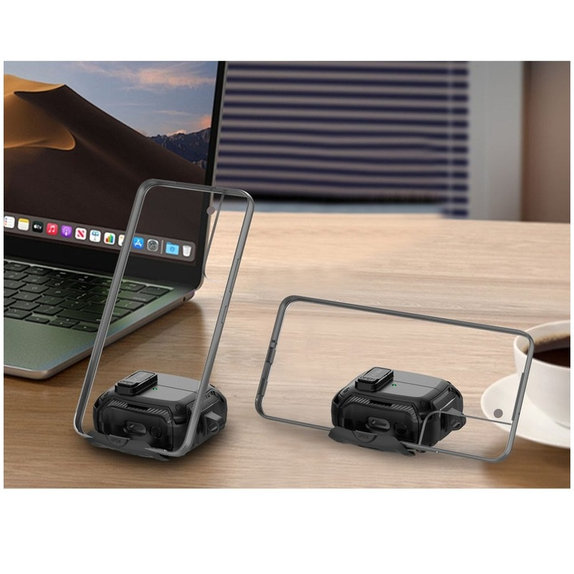 Puzdro na slúchadlá Carbonox MagSafe pre Samsung Buds 3 / 3 FE / 3 Pro, čierna, Tech-Protect
