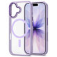 Puzdro MagMat MagSafe pre iPhone 17, Lavender/Clear, Tech-Protect