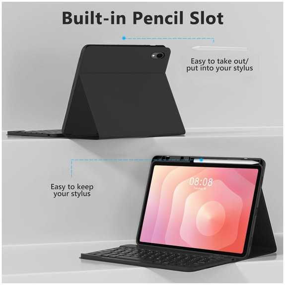 Puzdro Sc Pen + Keyboard pre Samsung Tab S11 11.0 X730 / X736B, čierna, Tech-Protect