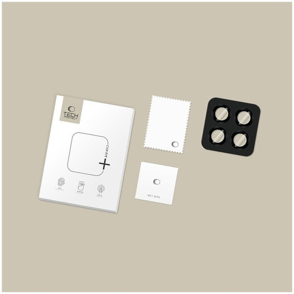 Ochrana kamery Camring Fit+ pre Xiaomi Poco M8 Pro / Redmi Note 15 Pro 5G / 15 Pro+ Plus 5G, čierna, Tech-Protect