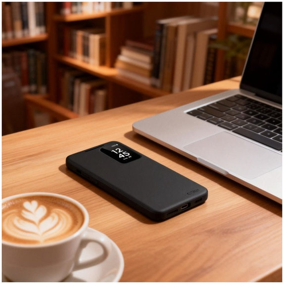 Puzdro Smart Wallet pre Samsung S26, Matte Black, Tech-Protect