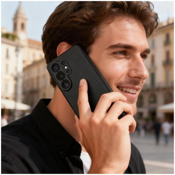Puzdro Smart Wallet pre Samsung S26 Ultra, Matte Black, Tech-Protect