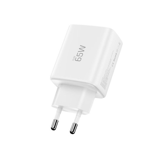 Sieťová nabíjačka NCA65W-GAN 3-PORT PD 65W / QC3.0, biela, Tech-Protect