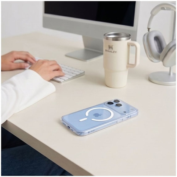 Puzdro FlexAir Hybrid MagSafe pre iPhone 17 Pro / 18 Pro, Clear, Tech-Protect