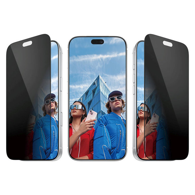 Tvrdené sklo UWF 2-Way Privacy s aplikátorom pre iPhone 18 Pro, čierna, PanzerGlass