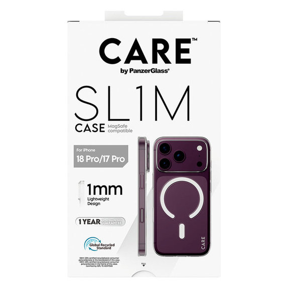 Puzdro SL1M s MagSafe pre iPhone 18 Pro/17 Pro, transparentná, PanzerGlass