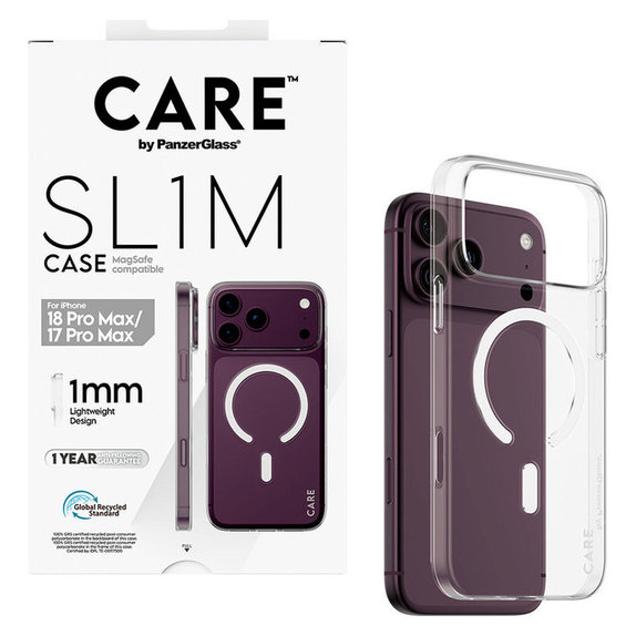 Puzdro SL1M s MagSafe pre iPhone 18 Pro Max/17 Pro Max, transparentná, PanzerGlass