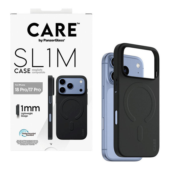 Puzdro SL1M s MagSafe pre iPhone 18 Pro/17 Pro, čierna, PanzerGlass