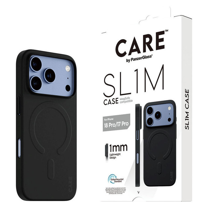 Puzdro SL1M s MagSafe pre iPhone 18 Pro/17 Pro, čierna, PanzerGlass