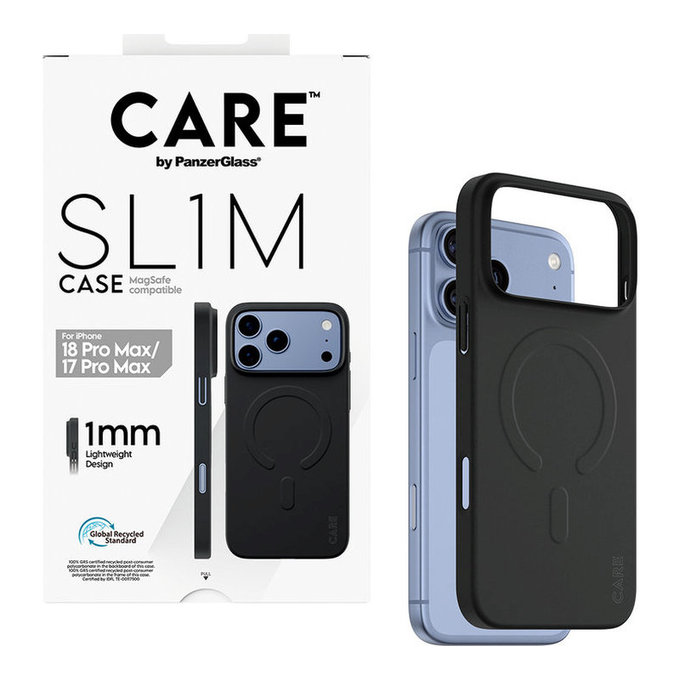 Puzdro SL1M s MagSafe pre iPhone 18 Pro Max/17 Pro Max, čierna, PanzerGlass
