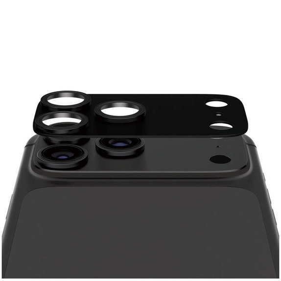 Ochranný kryt objektívu Fender pre iPhone 18 Pro, Black currant, PanzerGlass