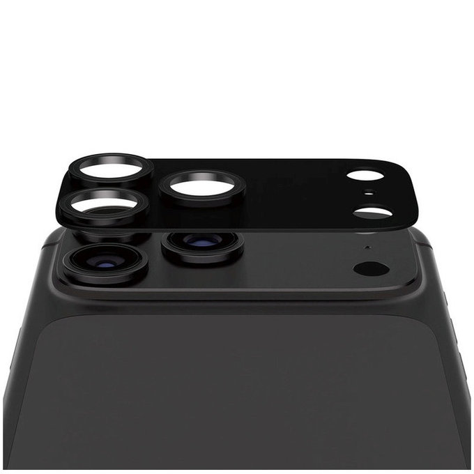 Ochranný kryt objektívu Fender pre iPhone 18 Pro, Black currant, PanzerGlass
