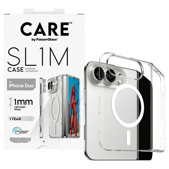 Puzdro SL1M s MagSafe pre iPhone Duo, transparentná, PanzerGlass
