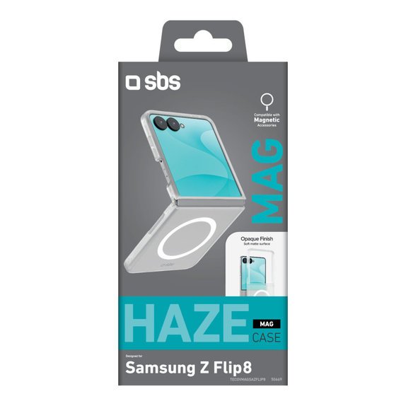 Puzdro Haze Mag pre Samsung Galaxy Z Flip8, Transparentná, SBS