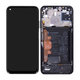 Huawei P40 lite - LCD Displej + Dotykové Sklo + Rám + Batéria (Midnight Black) - 02353KFU Genuine Service Pack