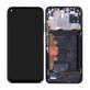 Huawei P40 lite - LCD Displej + Dotykové Sklo + Rám + Batéria (Midnight Black) - 02353KFU Genuine Service Pack
