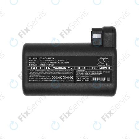 AEG RX-series, Electrolux E, P-series - Batéria S91-0400410-SU2, OSBP72LI, OSBP72LI25 Li-Ion 7.2V 3400mAh HQ