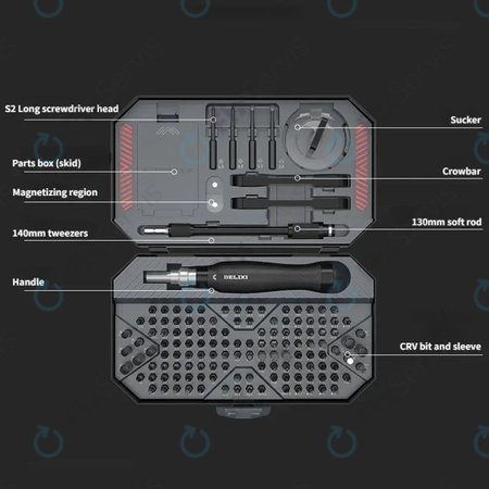 Xiaomi DELIXI - Set skrutkovačov 145v1