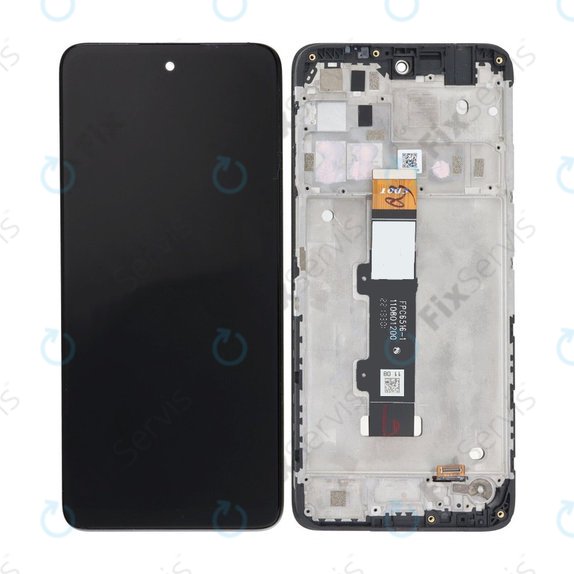 Motorola Moto E32s - LCD Displej + Dotykové Sklo + Rám (Slate Grey) TFT
