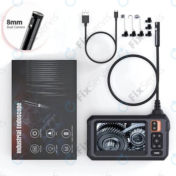 Priemyselná endoskopická kamera s 4,3" IPS displejom, 10m