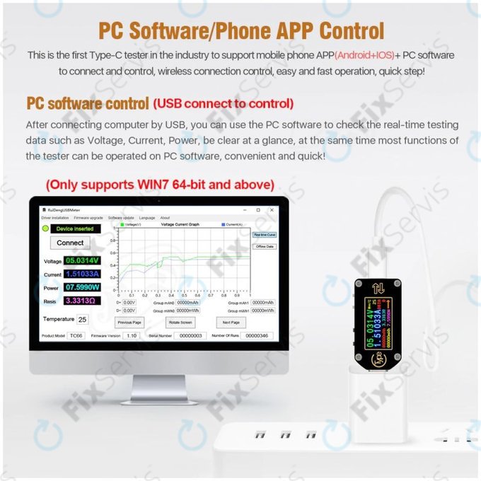 Joy-it JT-TC66C - Multifunkčný Multimeter (USB-C)