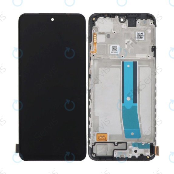 Xiaomi Redmi Note 12S - LCD Displej + Dotykové Sklo + Rám (Onyx Black) TFT