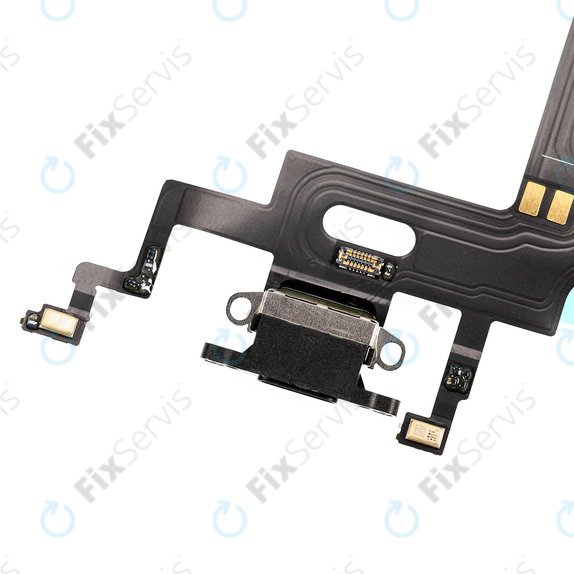 Apple iPhone XR - Nabíjací Konektor + Flex Kábel (Black)