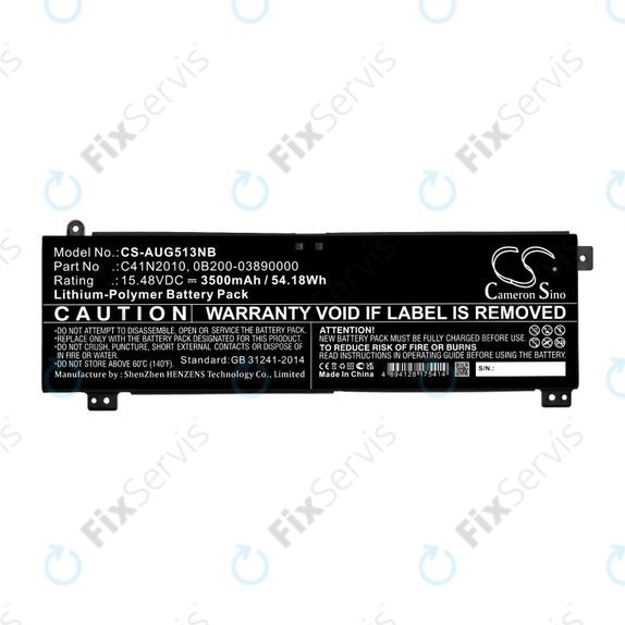 Batéria pre Asus ROG Strix G15, G17, 3500mAh, Li-Pol, 15.48V, C41N2010, HQ