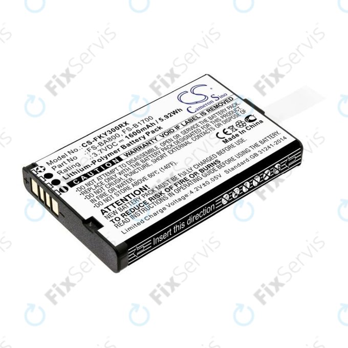 Batéria pre Flysky FA605, FS-GT2B, FS-I10, 1600mAh, Li-Pol, 3.7V, FS-BA800, HQ