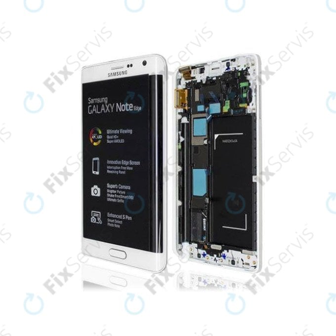 Samsung Galaxy Note Edge N915FY - LCD Displej + Dotykové Sklo + Rám (Black) - GH97-16636A Genuine Service Pack