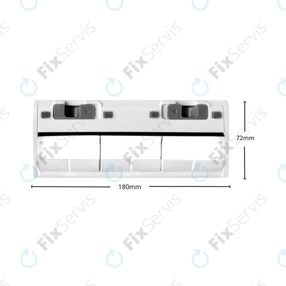 Ecovacs Deebot N-series, T-series, X1-series, Ozmo-series - Kryt Hlavnej Kefy (Biely)