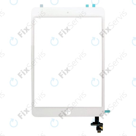 Dotykové sklo s IC konektorom pre iPad Mini, Mini 2, White