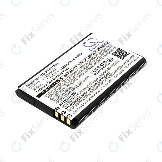 Batéria pre Panasonic Kx-Tf200, Kx-Tu110, 1200mAh, Li-Ion, 3.7V, 523450AR, HQ