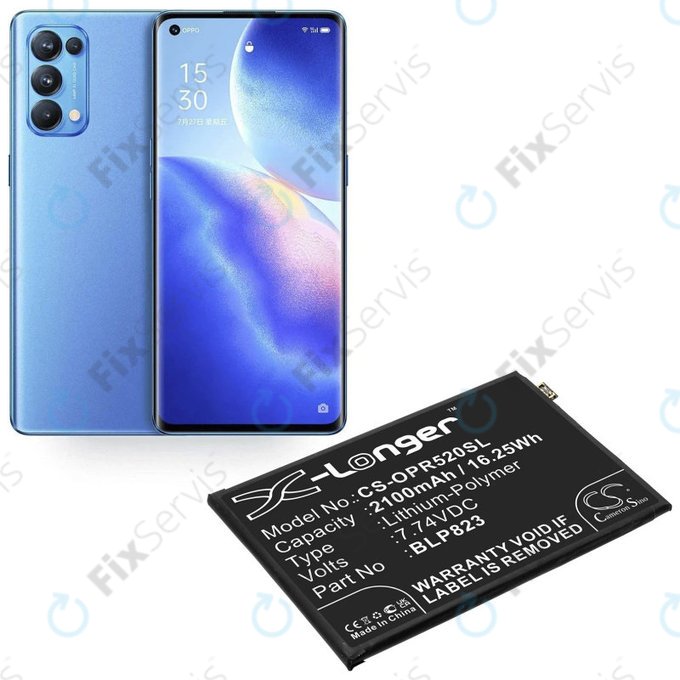Oppo Reno 5 Pro - Batéria BLP823 2100mAh HQ
