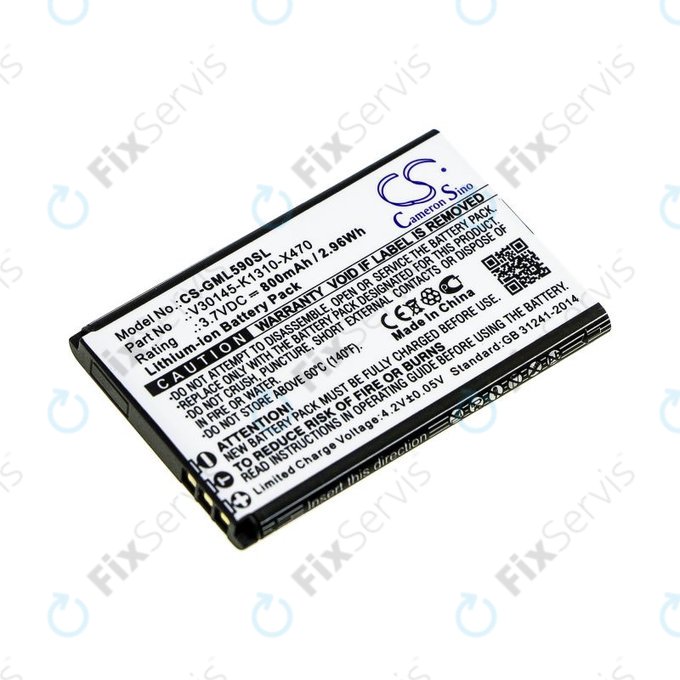 Batéria pre Saiet Lumina, Ready, Single, Brondi Amico Favoloso, Gigaset GI390, 590, 800mAh, Li-Ion, 3.7V, V30145-K1310-X470, HQ