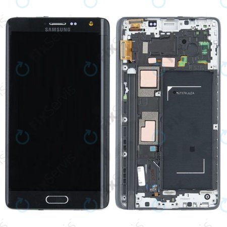 Samsung Galaxy Note Edge N915FY - LCD Displej + Dotykové Sklo + Rám (Black) - GH97-16636A Genuine Service Pack
