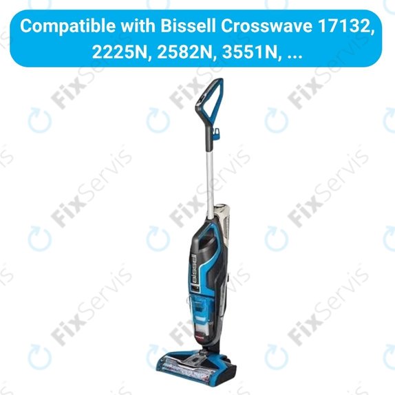 Sada náhradných dielov pre Bissell Crosswave 17132, 2225N, 2582N, 3551N (1x rotačná kefa na koberce, 1 pár rotačných kief na rôzne povrchy, 2x Filter)