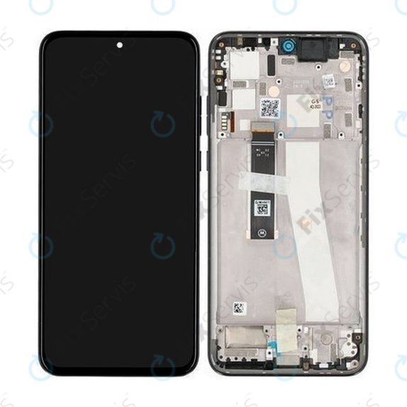 Motorola Edge 30 Neo XT2245 - LCD Displej + Dotykové Sklo + Rám (Black Onyx) - 5D68C21403 Genuine Service Pack