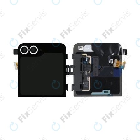 Samsung Galaxy Z Flip 6 F741B - LCD Displej + Dotykové Sklo + Rám (Vonkajší) (White) - GH97-30012F Genuine Service Pack